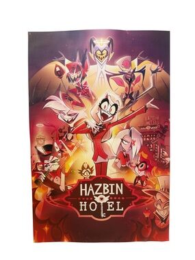 Hazbin Hotel Poster 12x18 Canvas Unframed Wall Art Cartoon Decor